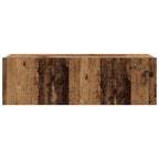 Set Mobile TV 4 pz Montato a Parete Legno Antico in Truciolato