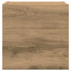 Set Mobile TV 4 pz Montato a Parete Rovere in Legno Multistrato