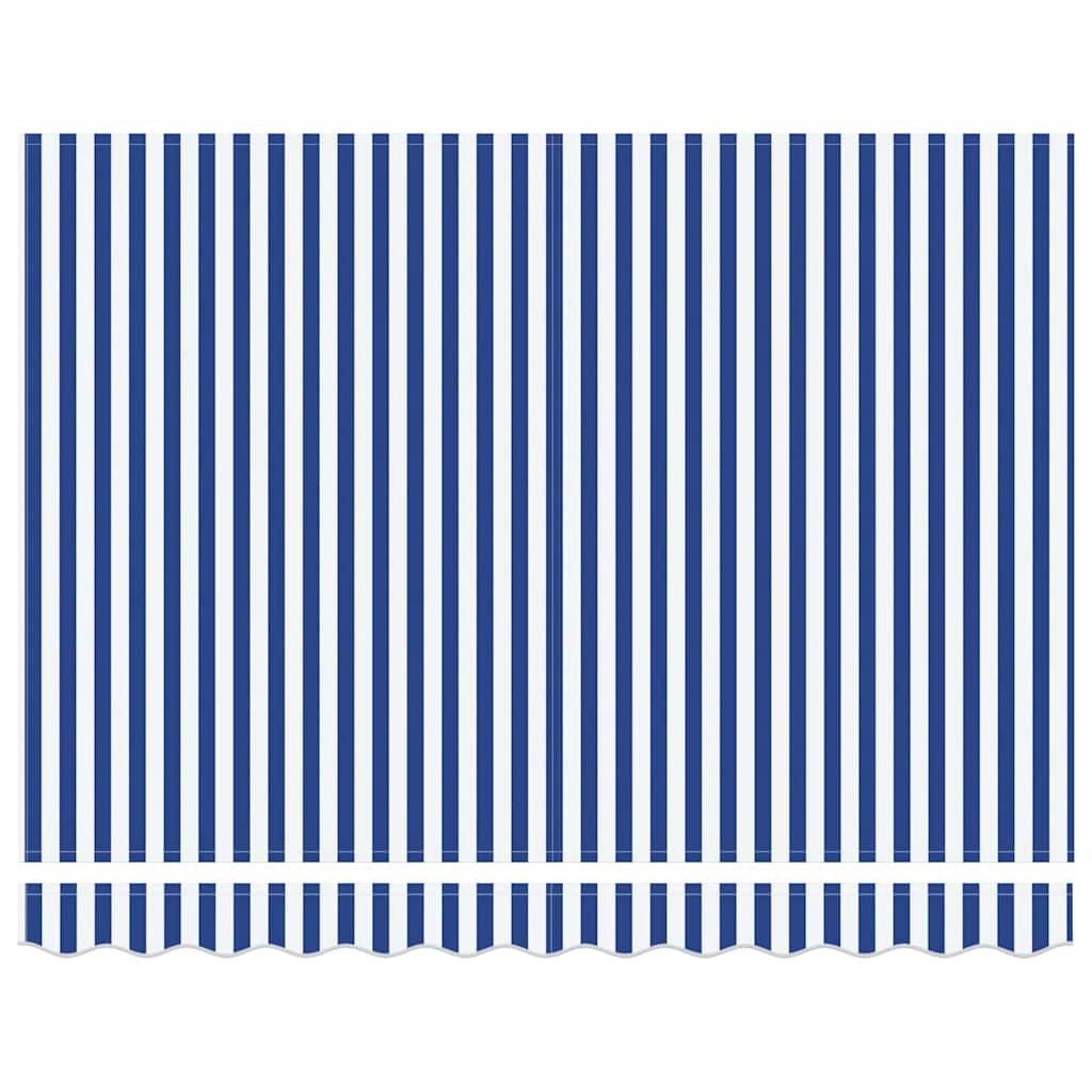Telo di ricambio per tenda da sole Blu e Bianco 3,5 x 2 m