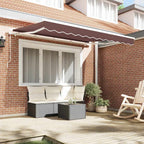 Telo di ricambio per tenda da sole Marrone 3,5 x 2 m Poliestere
