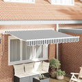 Telo di ricambio per tenda da sole Antracite e Bianco 3 x 2 m