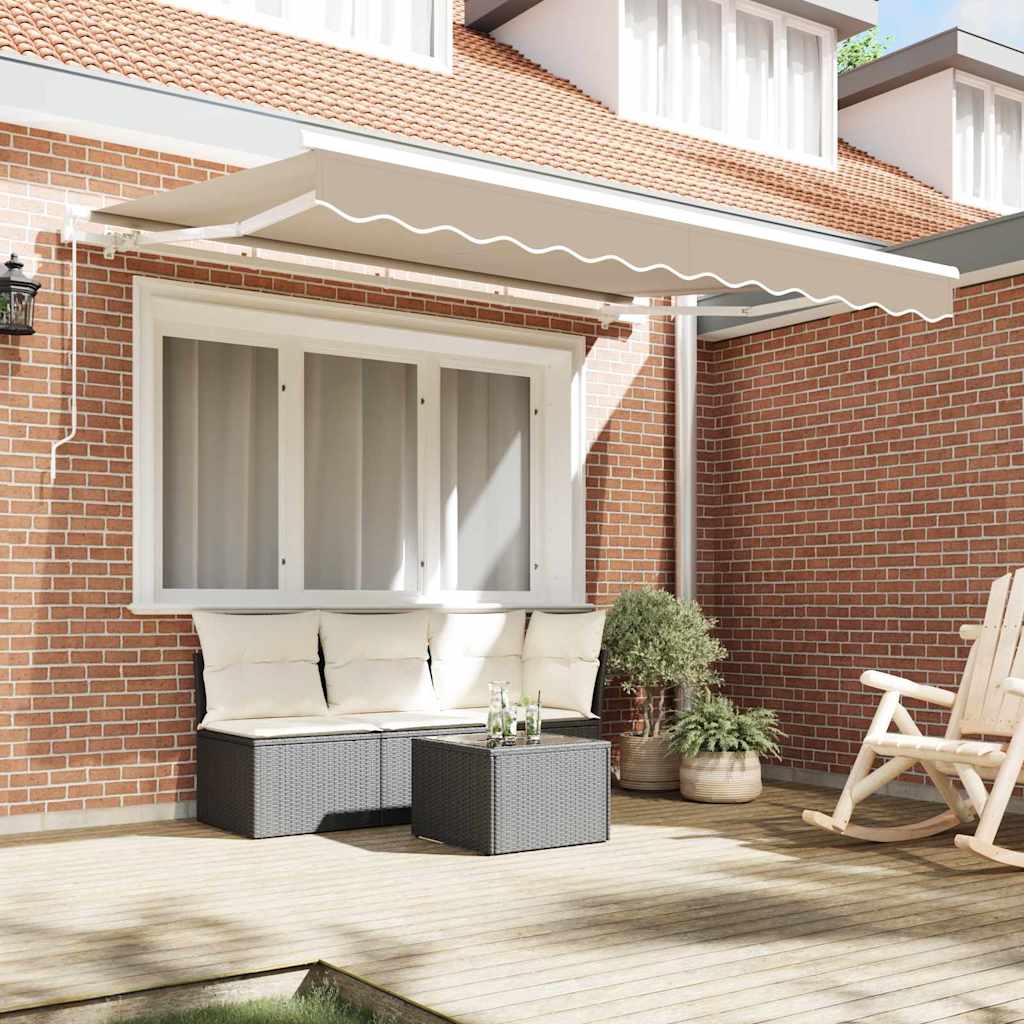 Telo di ricambio per tenda da sole Beige 3,5 x 2 m Poliestere
