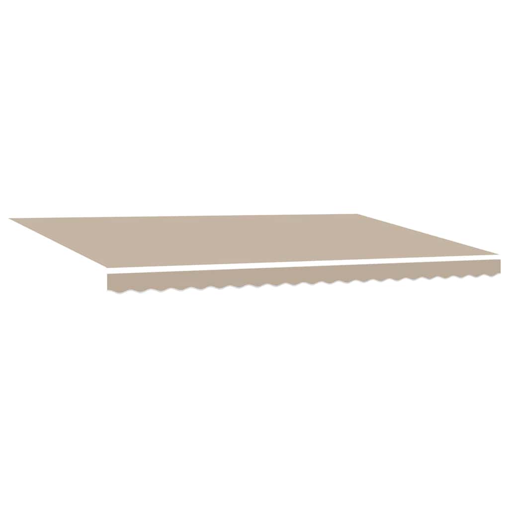 Telo di ricambio per tenda da sole Beige 5 × 3,5 m Poliestere
