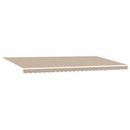 Telo di ricambio per tenda da sole Beige 6 × 3,5 m Poliestere