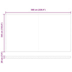 Telo di ricambio per tenda da sole Beige 6 × 3,5 m Poliestere