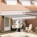 Telo di ricambio per tenda da sole Grigio chiaro 4 × 3,5 m
