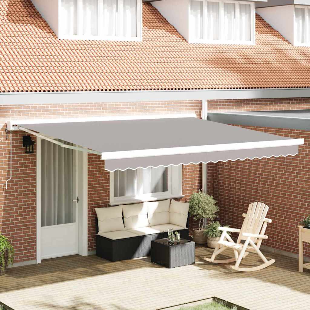 Telo di ricambio per tenda da sole Grigio chiaro 4 × 3,5 m