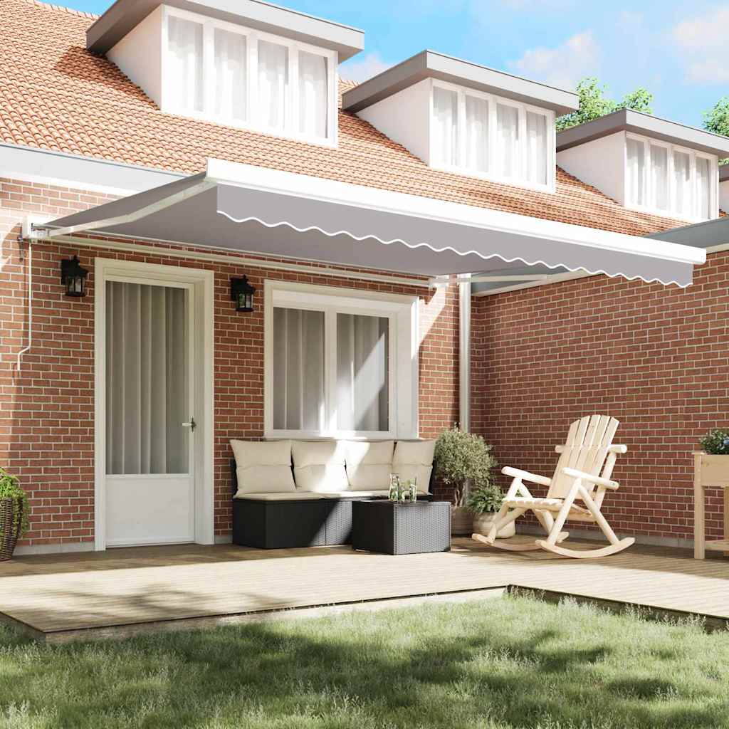 Telo di ricambio per tenda da sole Grigio chiaro 4 × 3,5 m