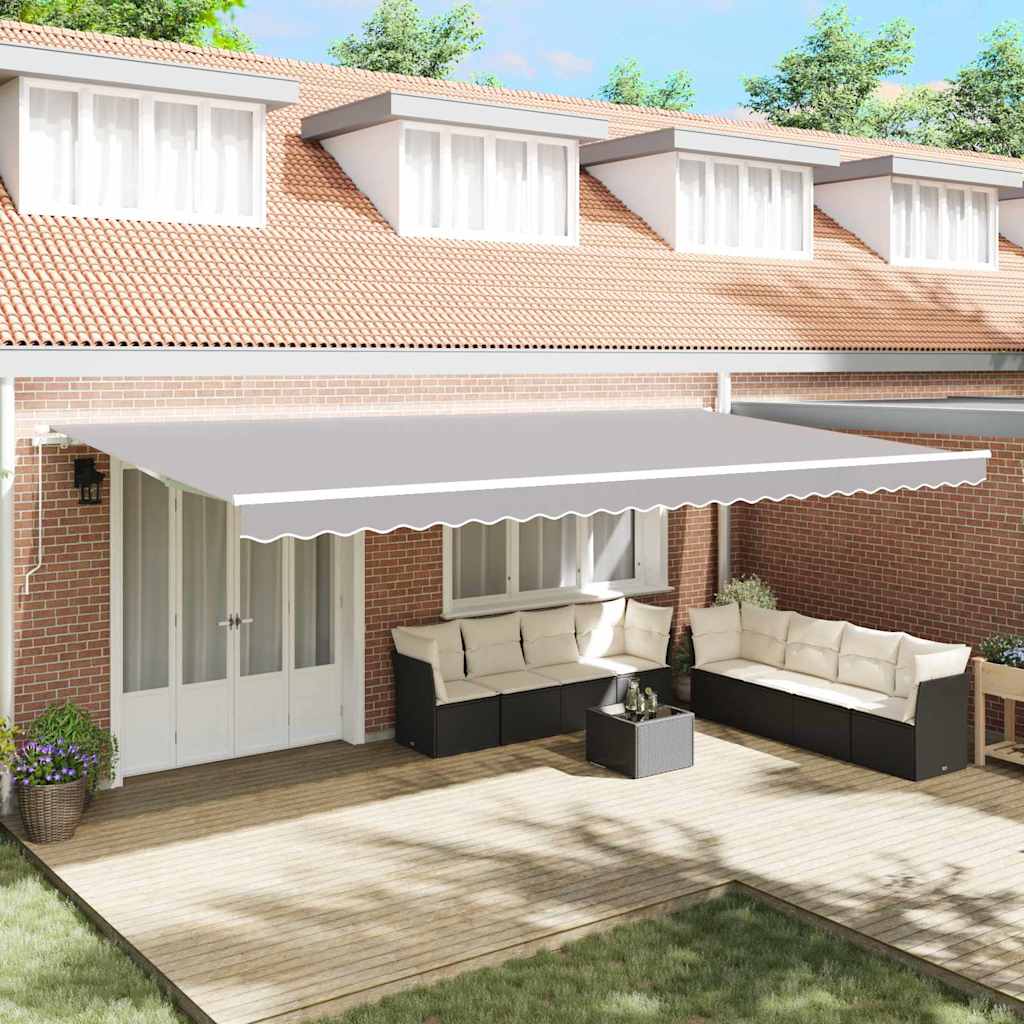Telo di ricambio per tenda da sole Grigio chiaro 6 × 3,5 m