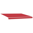 Telo di ricambio per tenda da sole Rosso 4 × 3 m Poliestere