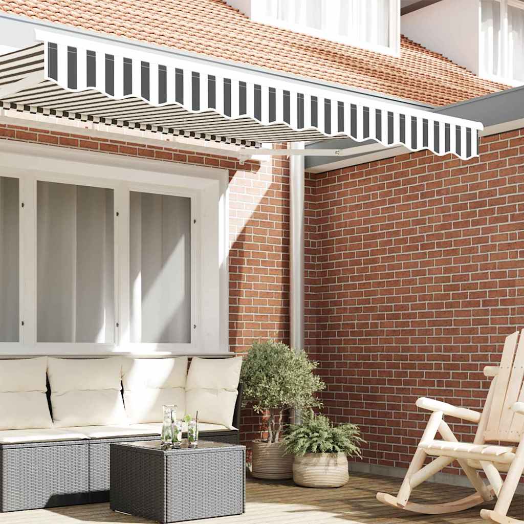 Sostituzione della mantovana per tenda Antracite e Bianco 2,5 m