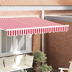 Sostituzione della mantovana per tenda Rosso e Bianco 2,5 m