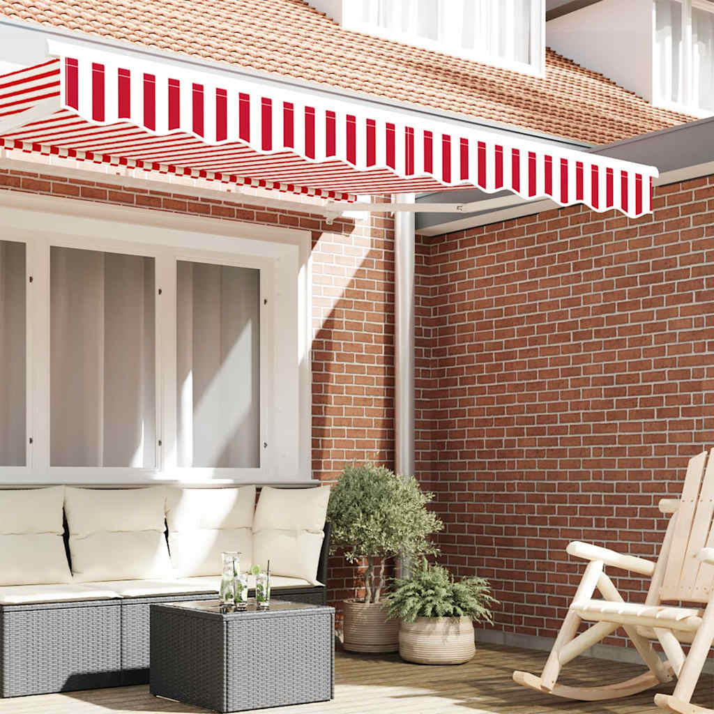 Sostituzione della mantovana per tenda Rosso e Bianco 2,5 m