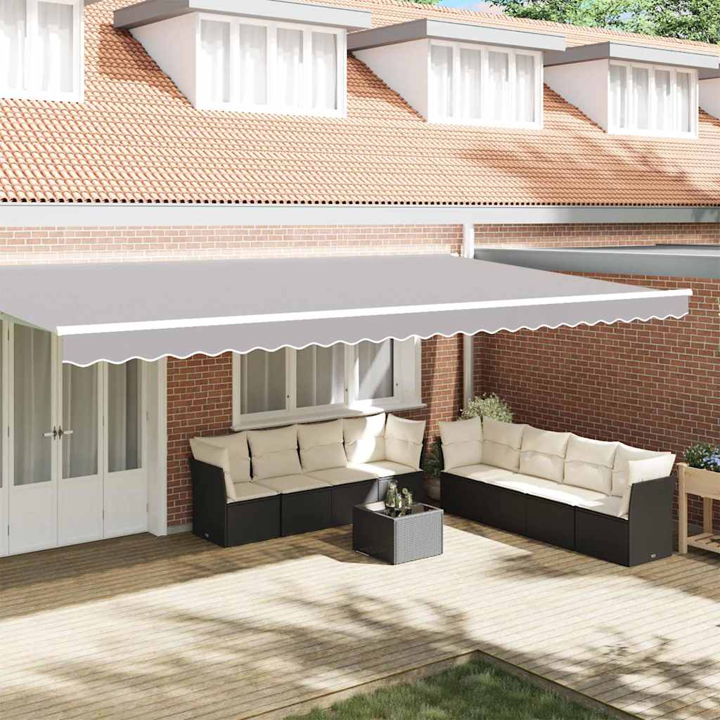Sostituzione della mantovana per tenda Grigio Chiaro 6 m