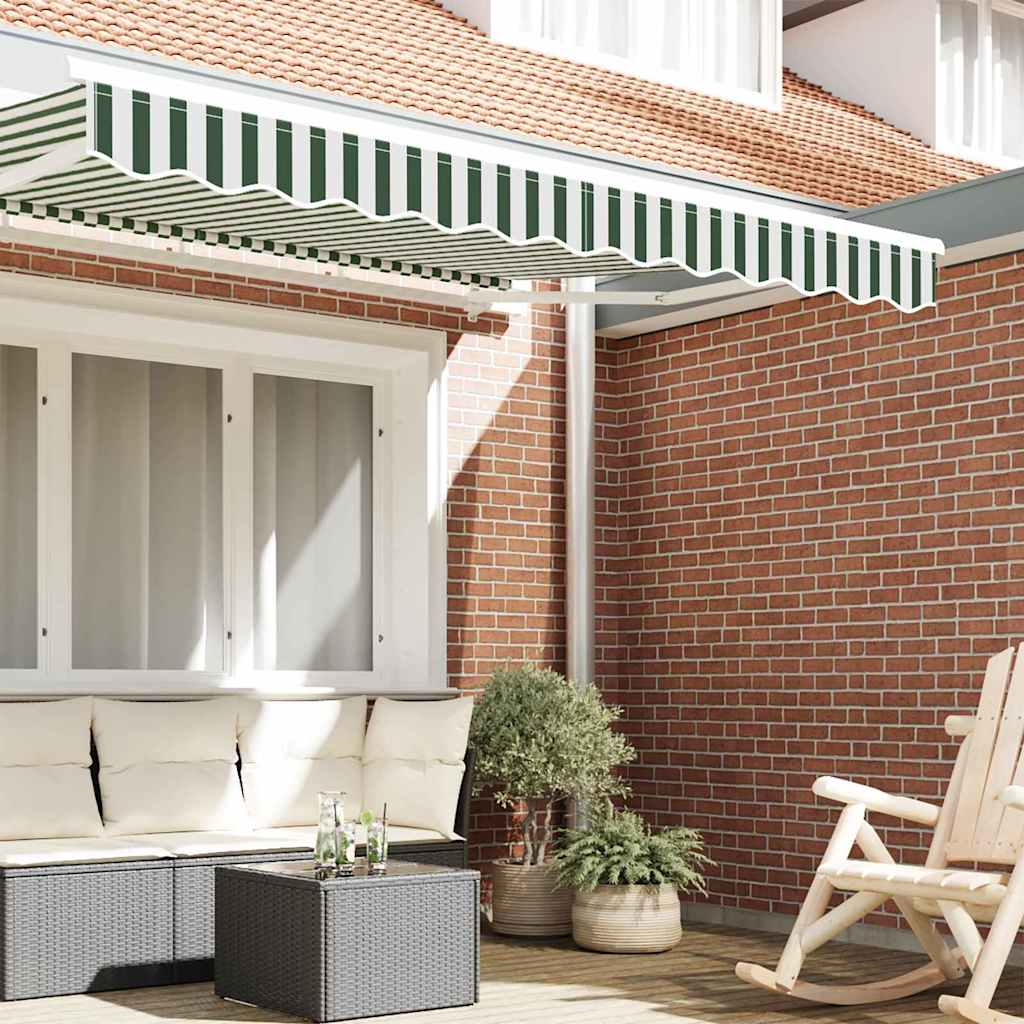 Sostituzione della mantovana per tenda Verde e Bianco 3 m