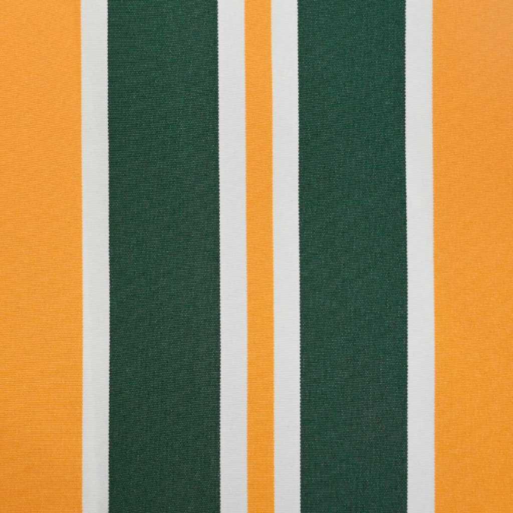 Telo di ricambio per tenda da sole Verde e Giallo 1000 x 160 cm