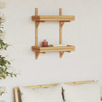 Scaffale da parete Marrone 39 x 26 x 60 cm Bambù