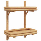 Scaffale da parete Marrone 39 x 26 x 60 cm Bambù