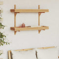 Scaffale da parete Marrone 75 x 26 x 60 cm Bambù