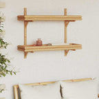 Scaffale da parete Marrone 75 x 26 x 60 cm Bambù
