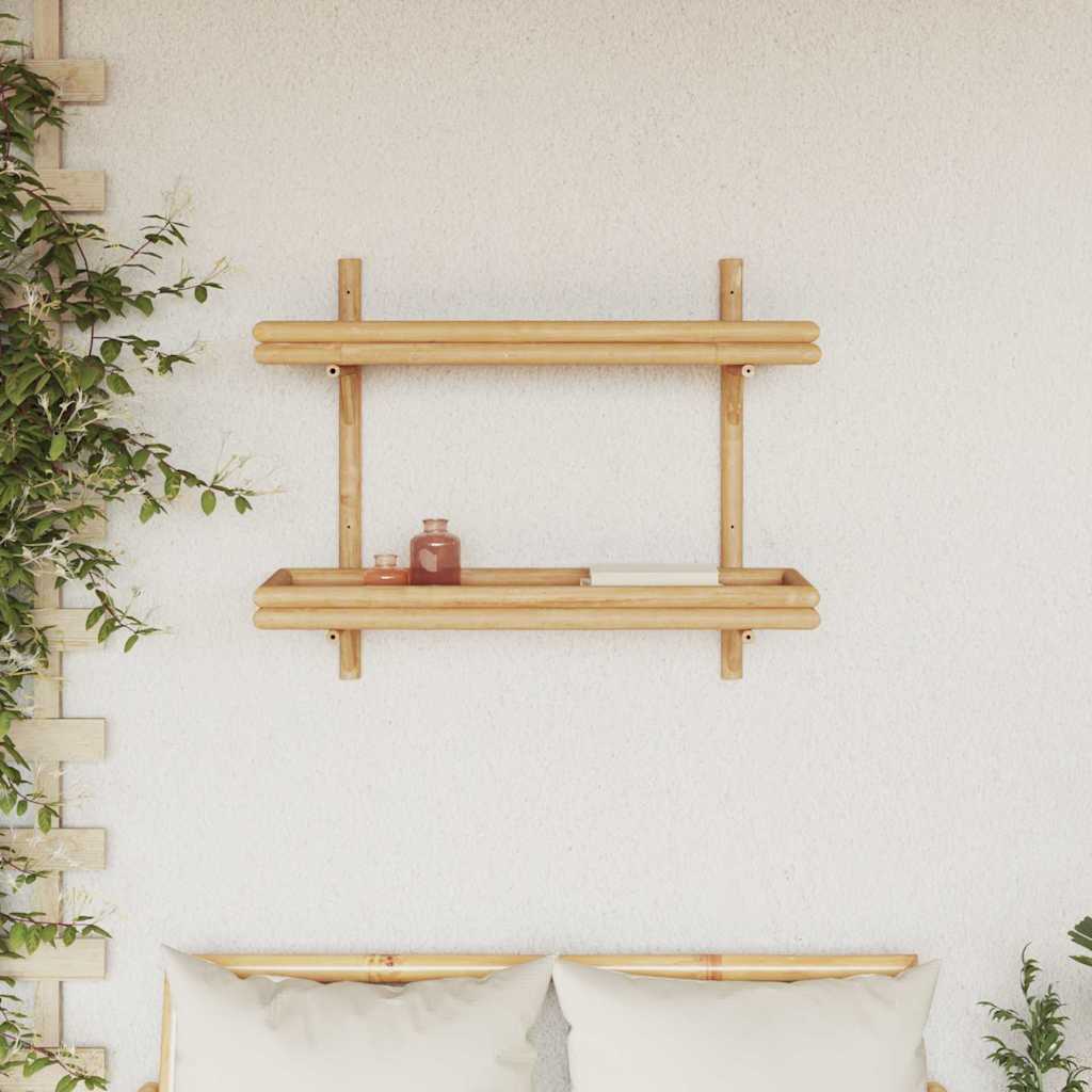 Scaffale da parete Marrone 75 x 26 x 60 cm Bambù