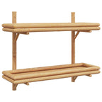 Scaffale da parete Marrone 75 x 26 x 60 cm Bambù