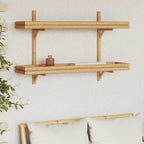 Scaffale da parete Marrone 100 x 26 x 60 cm Bambù