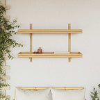 Scaffale da parete Marrone 100 x 26 x 60 cm Bambù
