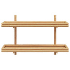 Scaffale da parete Marrone 100 x 26 x 60 cm Bambù