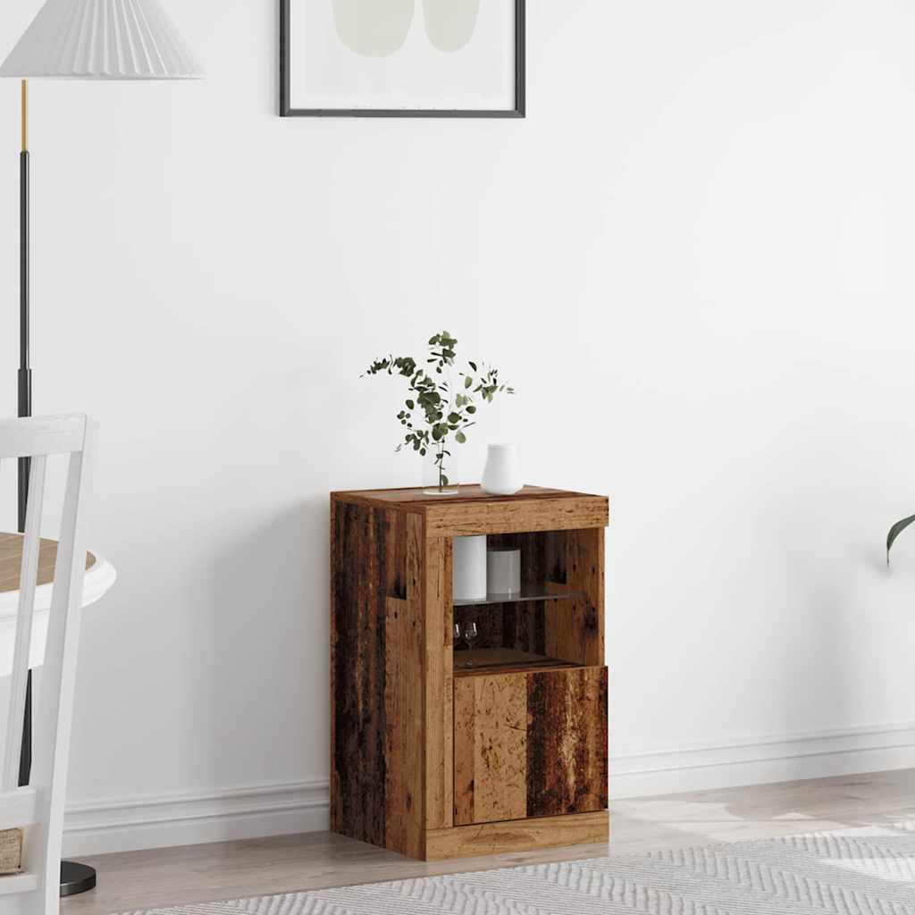 Madia LED Legno vecchio 41 x 37 x 67 cm Legno multistrato