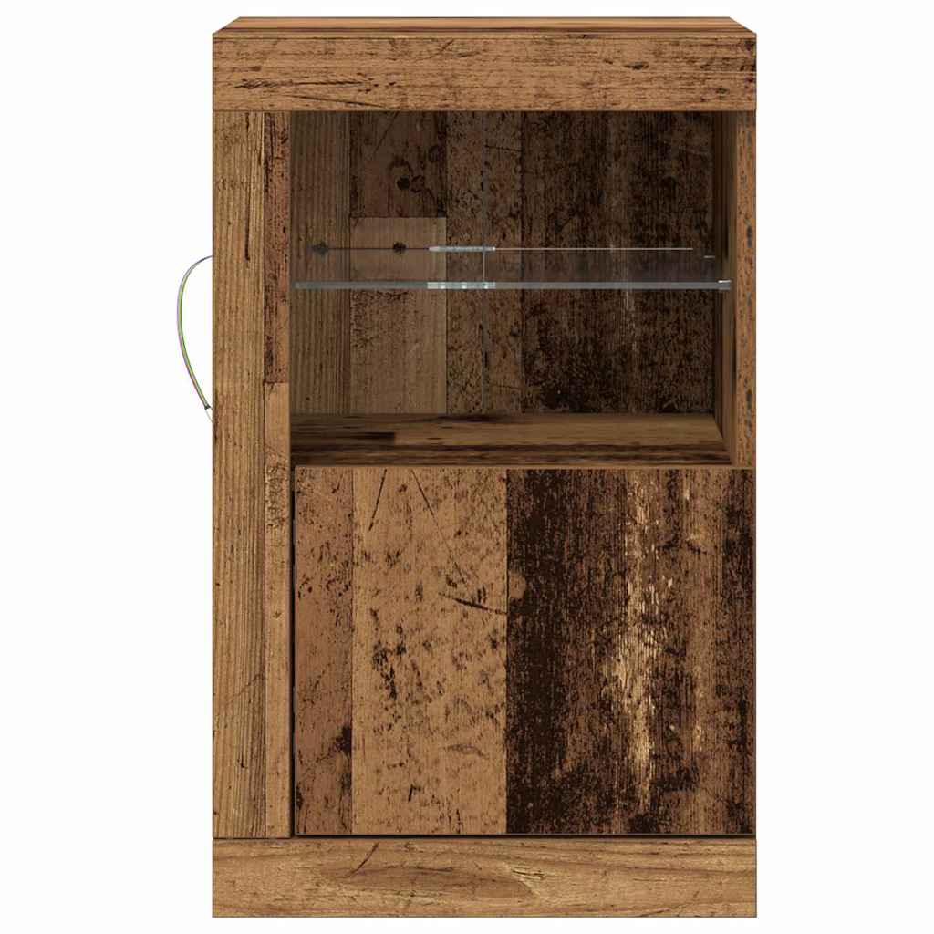 Madia LED Legno vecchio 41 x 37 x 67 cm Legno multistrato