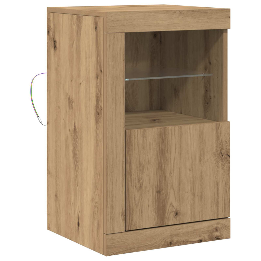 Madia LED Rovere artigianale 41 x 37 x 67 cm Legno multistrato