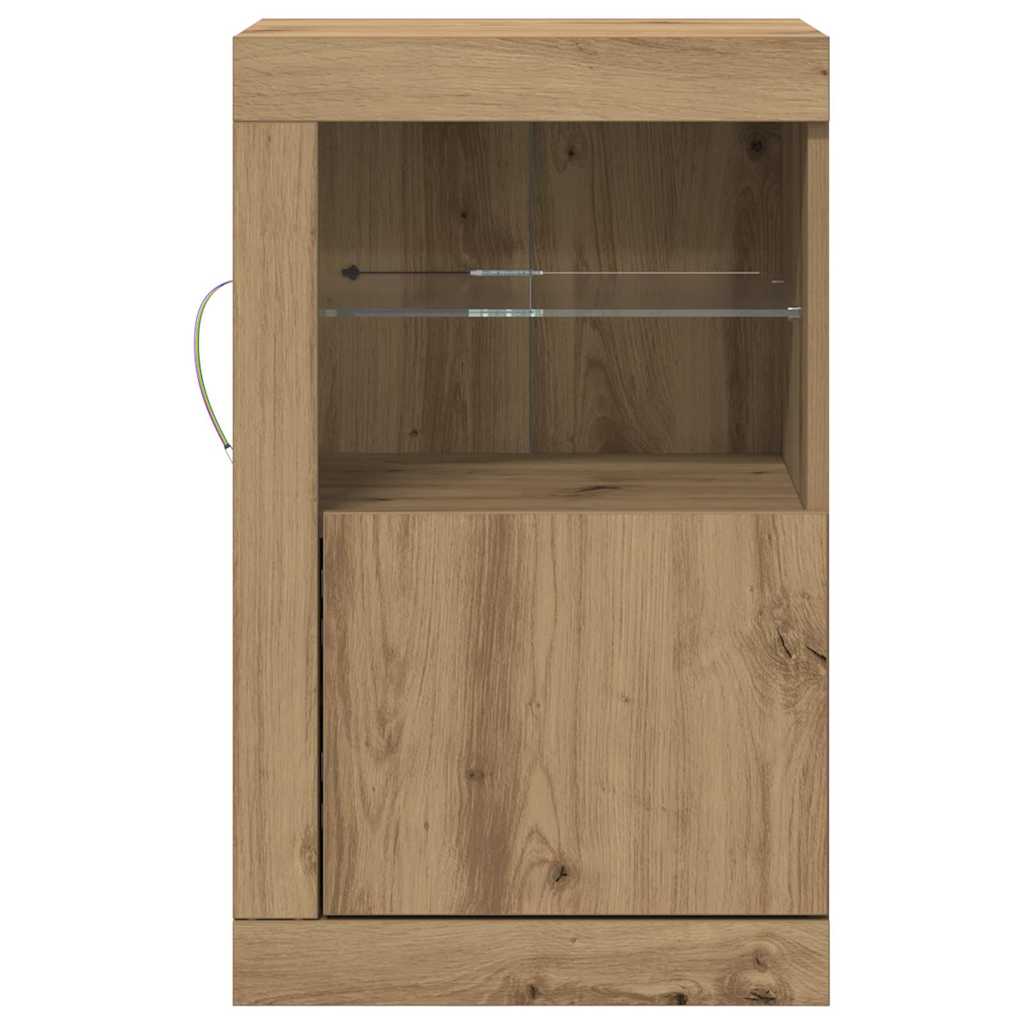 Madia LED 2 pcs Rovere artigianale 41 x 37 x 67 cm