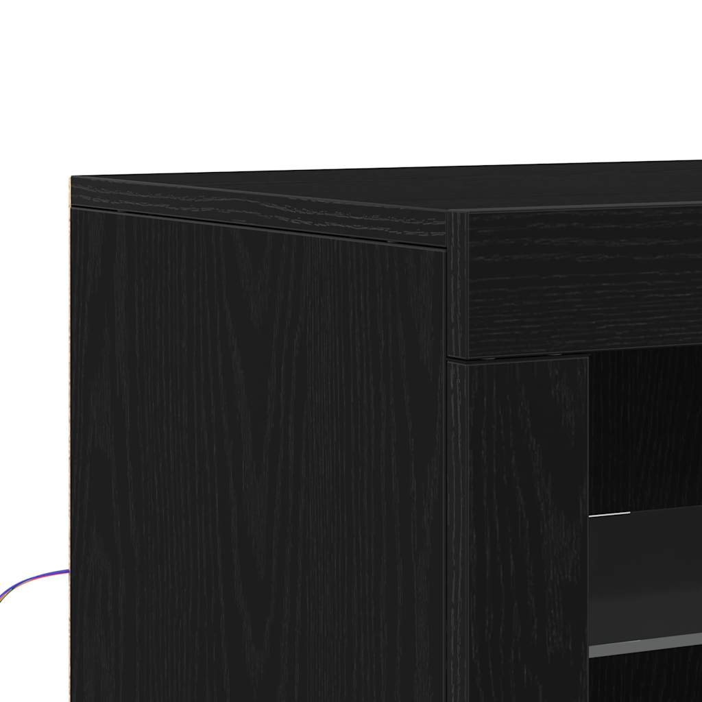 Madia LED Rovere Nero 41 x 37 x 67 cm Legno multistrato