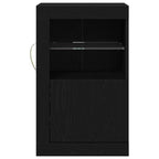 Madia LED 2 pcs Rovere Nero 41 x 37 x 67 cm Legno multistrato