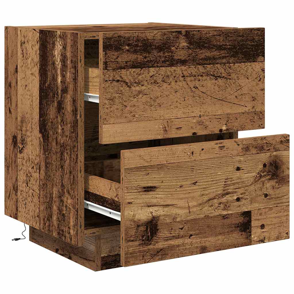 Armadio da Notte con cassetto Legno vecchio 45 x 40 x 55 cm