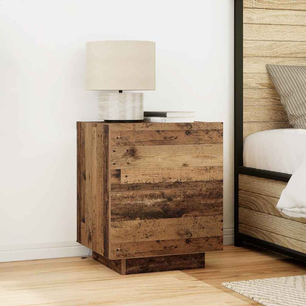 Armadio da Notte 2 pcs Legno vecchio 45 x 40 x 55 cm
