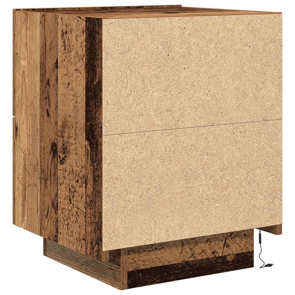 Armadio da Notte 2 pcs Legno vecchio 45 x 40 x 55 cm
