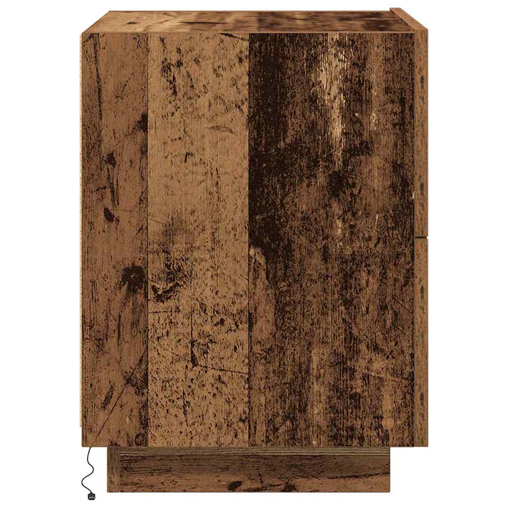 Armadio da Notte 2 pcs Legno vecchio 45 x 40 x 55 cm