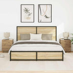 Armadio da Notte 2 pcs Rovere artigianale 45 x 40 x 55 cm
