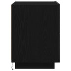 Armadio da Notte con cassetto 2 pcs Rovere Nero 45 x 40 x 55 cm