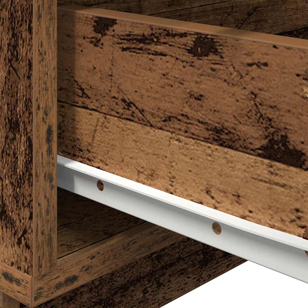 Armadio da Notte con cassetto Legno vecchio 70 x 36 x 40,5 cm