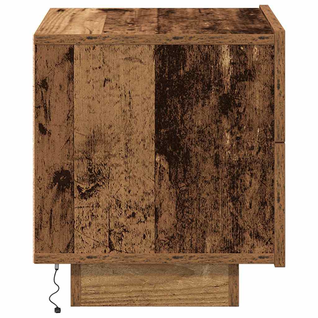 Armadio da Notte con cassetto Legno vecchio 70 x 36 x 40,5 cm