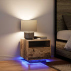 Armadio da Notte con cassetto Legno vecchio 40 x 39 x 37 cm