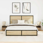 Armadio da Notte 2 pcs Rovere artigianale 40 x 39 x 37 cm