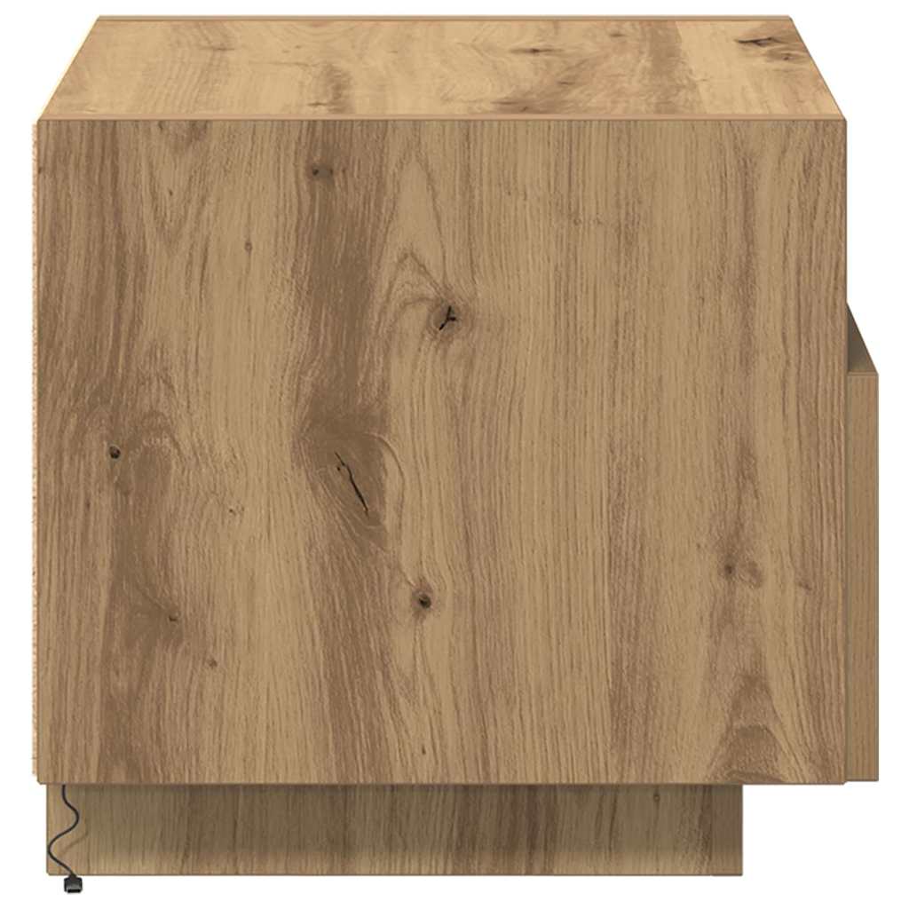 Armadio da Notte 2 pcs Rovere artigianale 40 x 39 x 37 cm