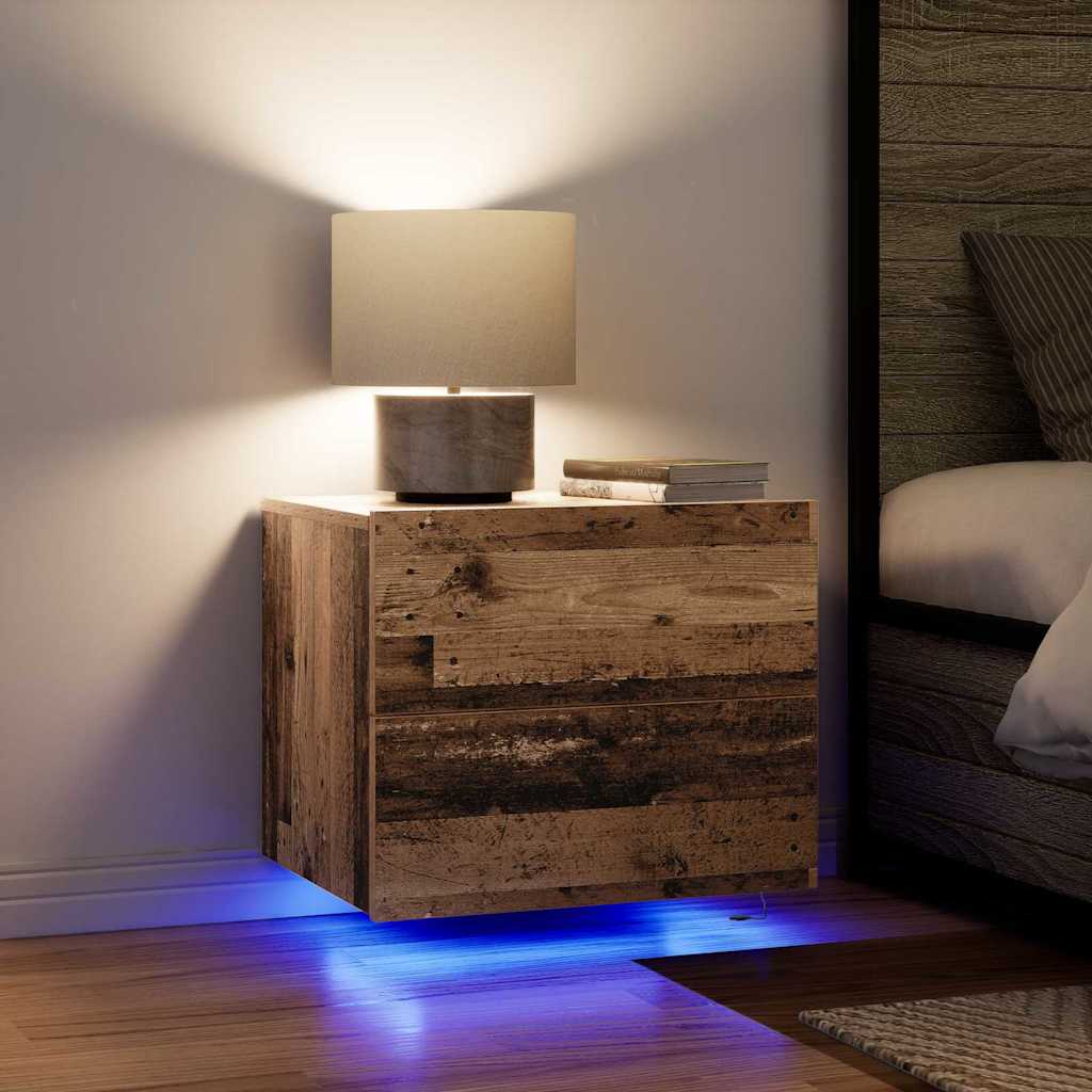 Armadio da Notte con cassetto Legno vecchio 50 x 39 x 41 cm