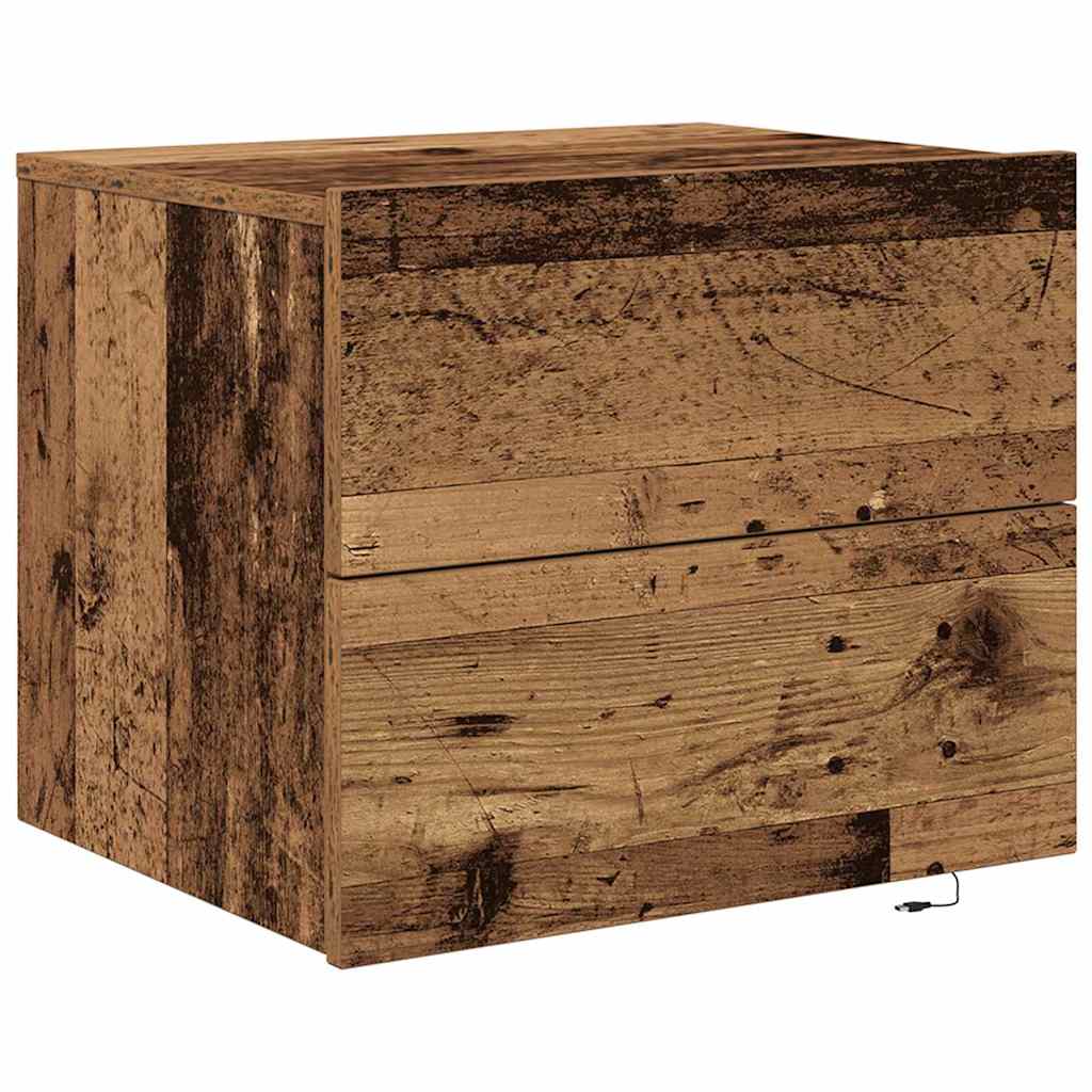 Armadio da Notte con cassetto Legno vecchio 50 x 39 x 41 cm