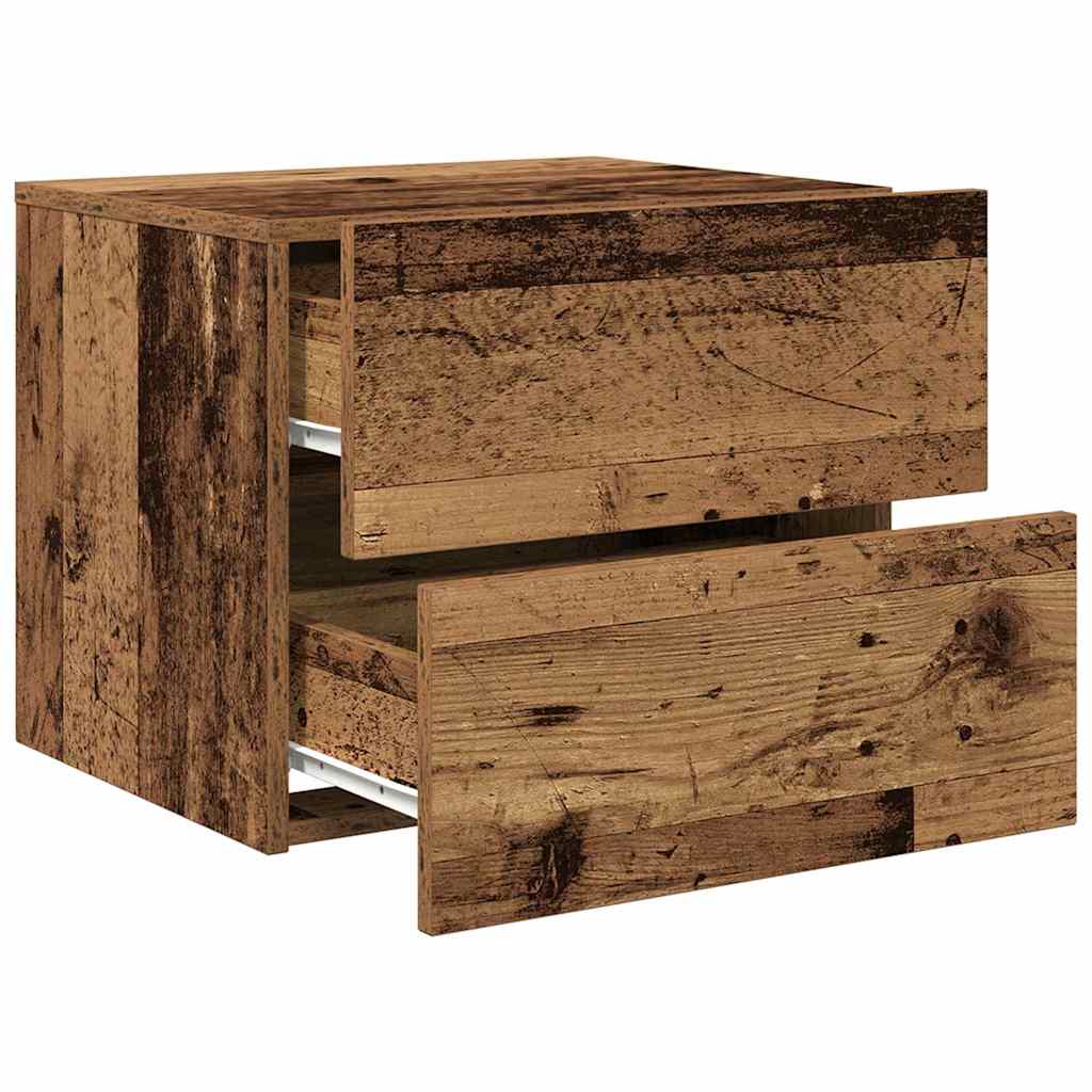 Armadio da Notte con cassetto Legno vecchio 50 x 39 x 41 cm