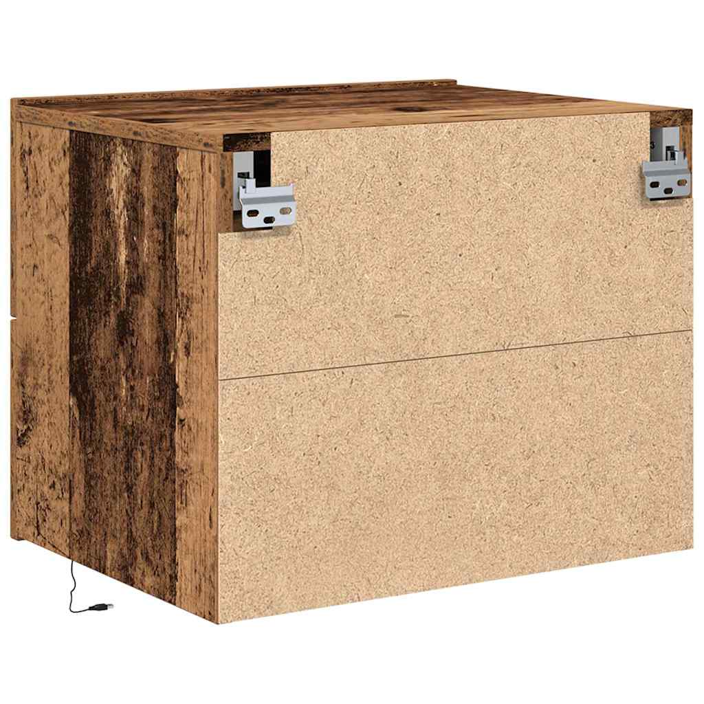 Armadio da Notte con cassetto Legno vecchio 50 x 39 x 41 cm